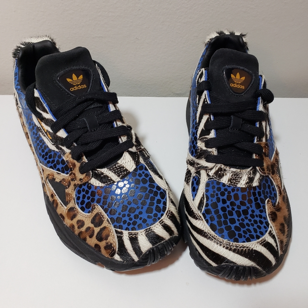 Adidas Falcon Animal Print Mixed Media Sneakers